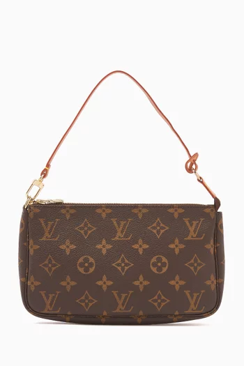 2000s Monogram Pochette Accessoires in Coated Canvas & Vachetta Leather