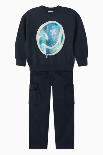 Graphic Print Sweatshirt in Cotton