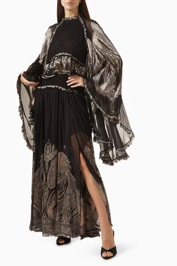 تنورة دريم بيرن اوت طويلة فيسكوز وحرير