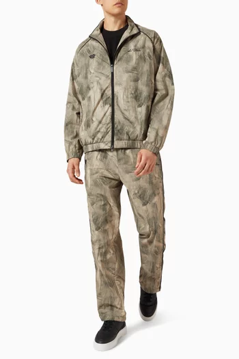 All-over Print Jacket in Crinkled-nylon