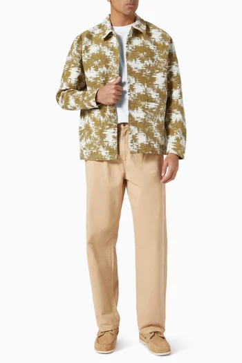 قميص بنمط جاكيت لايتون كاتل مزيج قطن جاكار