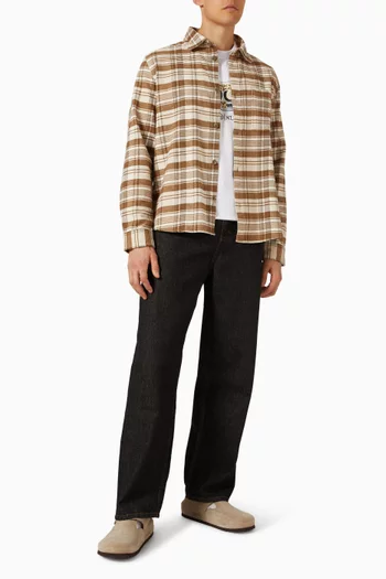 Lennon Flannel Overshirt in Cotton