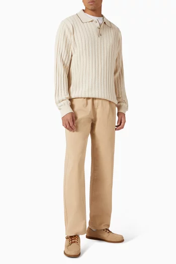 Bogart Rugby Polo in Cotton-knit