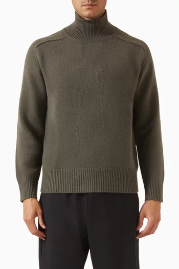 Chunky Turtleneck Sweater in Cashmere