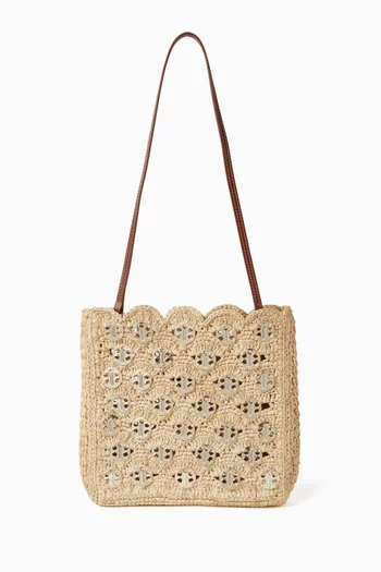 Iconic 1969 Wave Bag in Raffia
