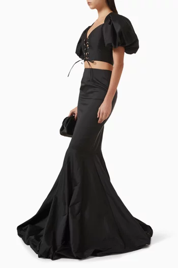 Constance Bustier Top in Taffeta