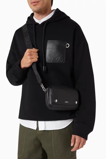 Small Messenger Bag in Pebble Leather