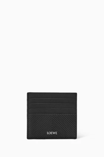 Open Card Holder in Leather