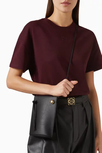 Pebble Dice Pocket Bag in Leather
