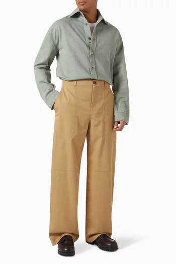 قميص بأزرار دينم