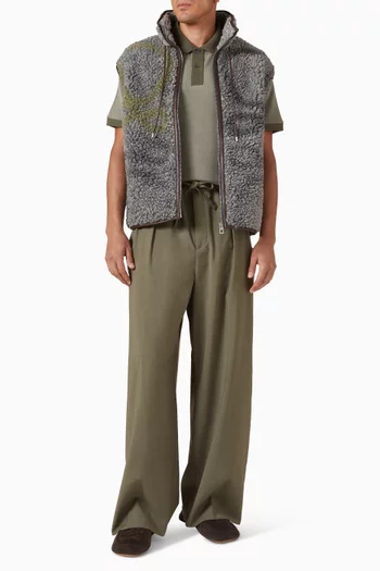 Anagram Polo Shirt in Cotton Piqué