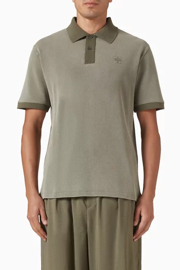 Anagram Polo Shirt in Cotton Piqué