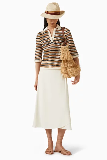 بلوزة بولو كوم باك منسوجة