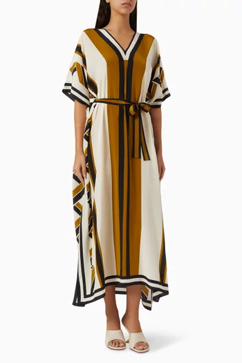 قفطان فريكوانس مزين بنقشة حرير