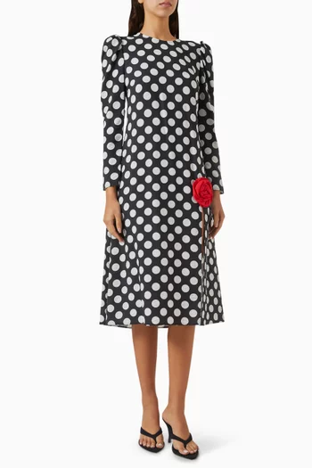 Donna Midi Dress in Viscose-blend