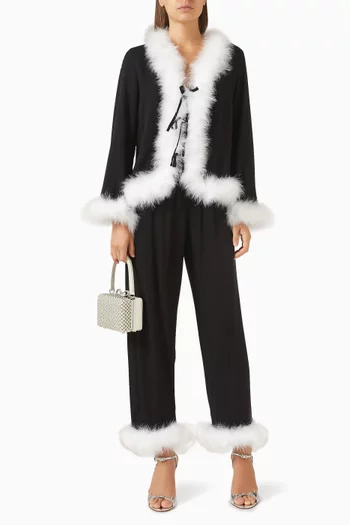 Venus in Love Blouse with Feathers in Viscose