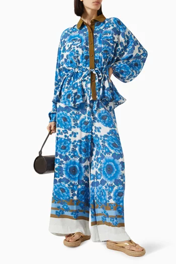 قميص كلوديل بخصر ضيق فيسكوز