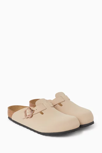 Boston Flower Buckle Clogs in Birko-Flor®