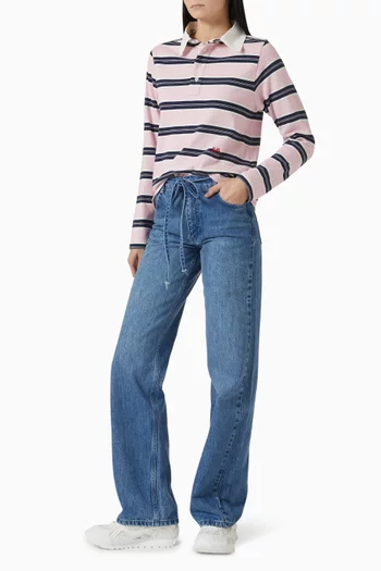 Sylvie Straight-leg Jeans in Denim