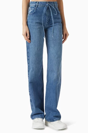 Sylvie Straight-leg Jeans in Denim