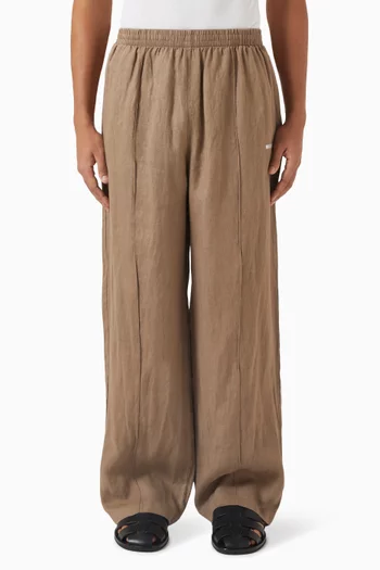 Wide-leg Pants in Linen