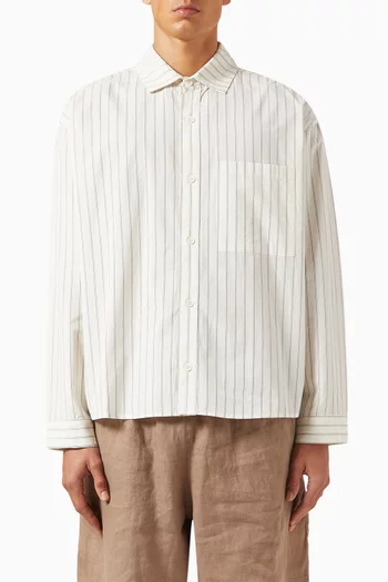 MKI Box Dress Striped Shirt in Cotton