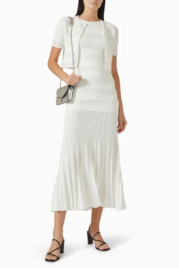 Milau Pearl-embellished Top in Viscose-blend