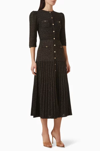 Ramia Midi Dress in Lurex-blend Knit