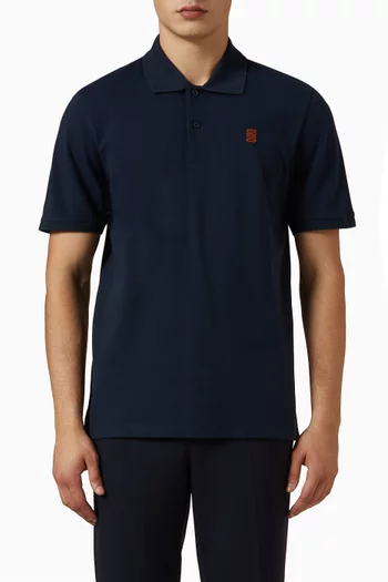 Logo Polo Shirt in Cotton