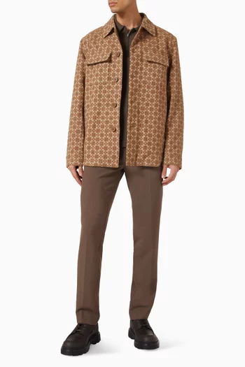 Cross Overshirt in Wool-blend