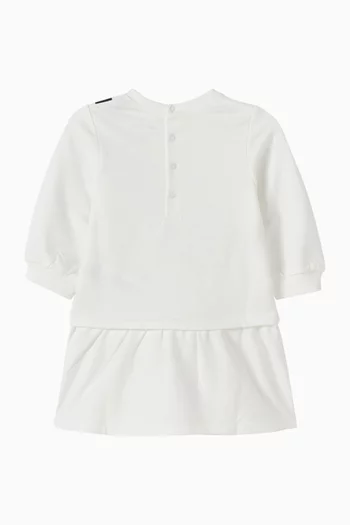 Snapshot Sweatshirt Dress in Cotton-fleece