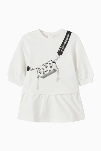 Snapshot Sweatshirt Dress in Cotton-fleece