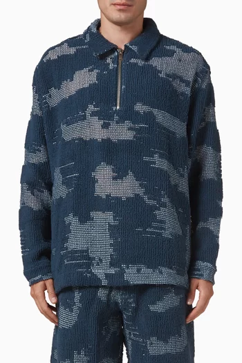 تي شيرت بولو سموكي كروشيه