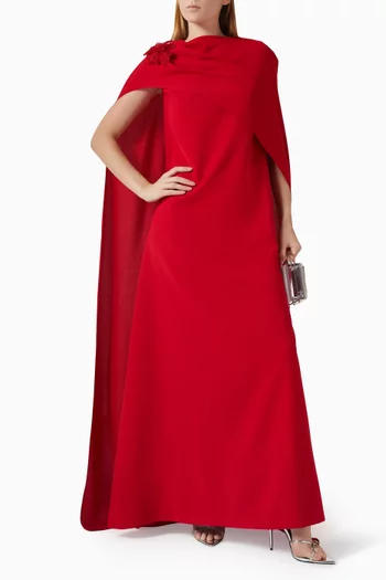 Embroidered Panel Maxi Dress