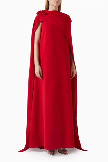 Embroidered Panel Maxi Dress