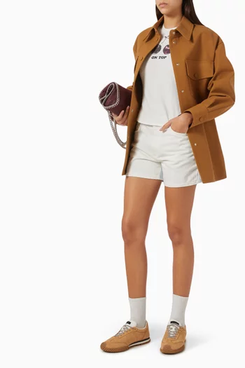 Panelled Shorts in Denim