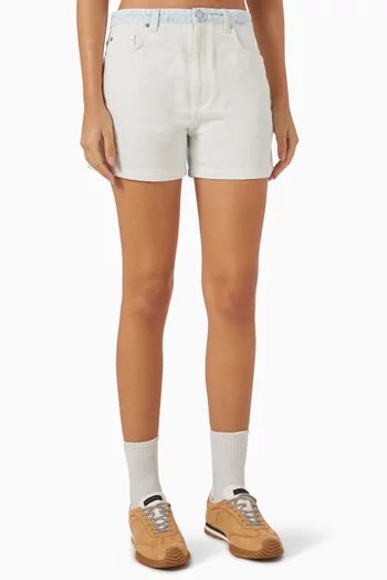 Panelled Shorts in Denim