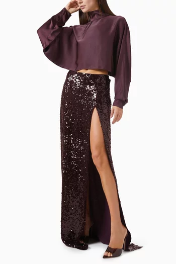 Kaftan-style Top in Satin
