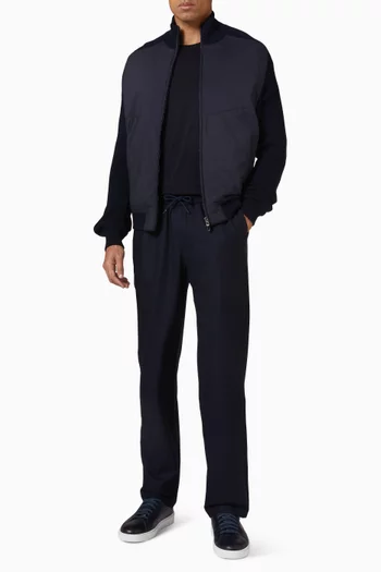 Long-sleeve Shirt in Virgin Wool