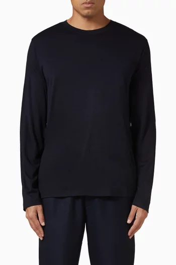 Long-sleeve Shirt in Virgin Wool
