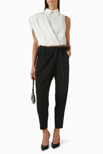 بلوزة ستيفي قطن بوبلين