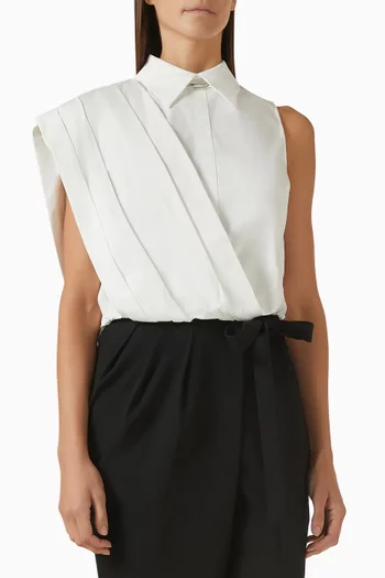 بلوزة ستيفي قطن بوبلين