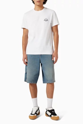 قميص مزين بطبعة قطن