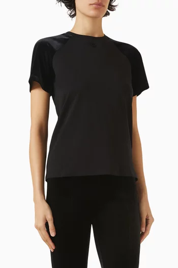 Velours T-shirt in Cotton