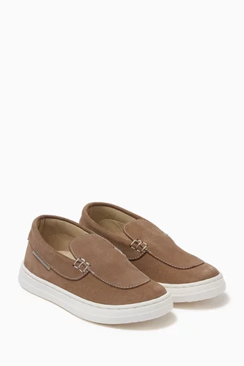 Slip-on Loafers in Leather
