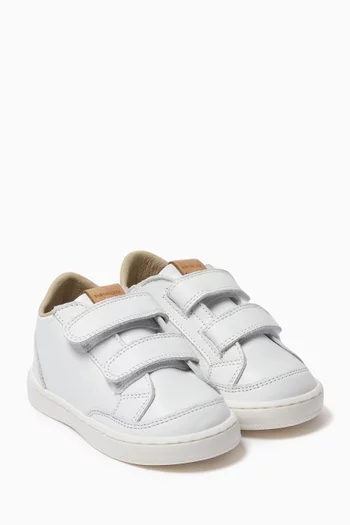 Double Strap Sneakers in Leather