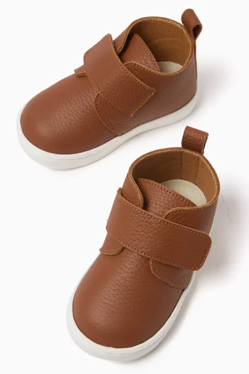 Single Strap Boots in Leather