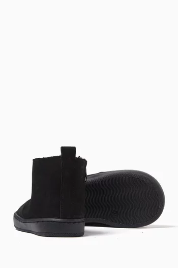 Zipper Boots in Nubuck Leather