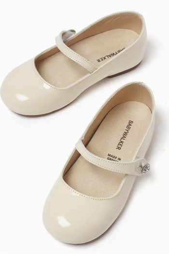 Crystal Stone Ballerina Flats