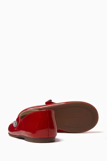Crystal Stone Ballerina Flats